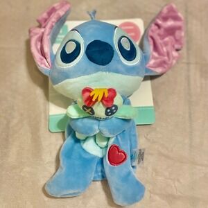 Disney Baby Stitch Lovey Buddy 10 Inch Plush with Scrump Crinkle Sensory Toy NEW